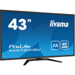 iiyama ProLite X4373UHSU-B1 computer monitor 108 cm (42.5") 3840 x 2160 Pixels 4K Ultra HD Zwart