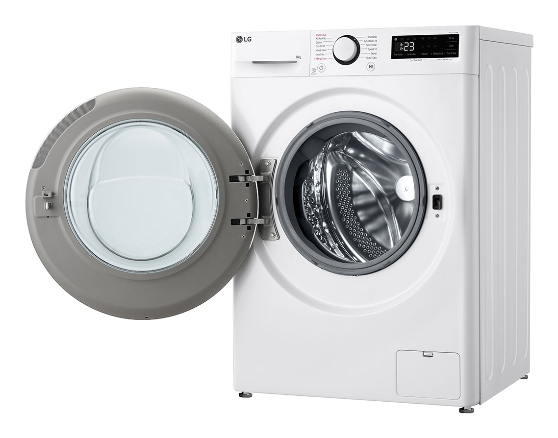 LG F2WR508S0W wasmachine Voorbelading 8 kg 1200 RPM Zwart, Wit - Afbeelding 12