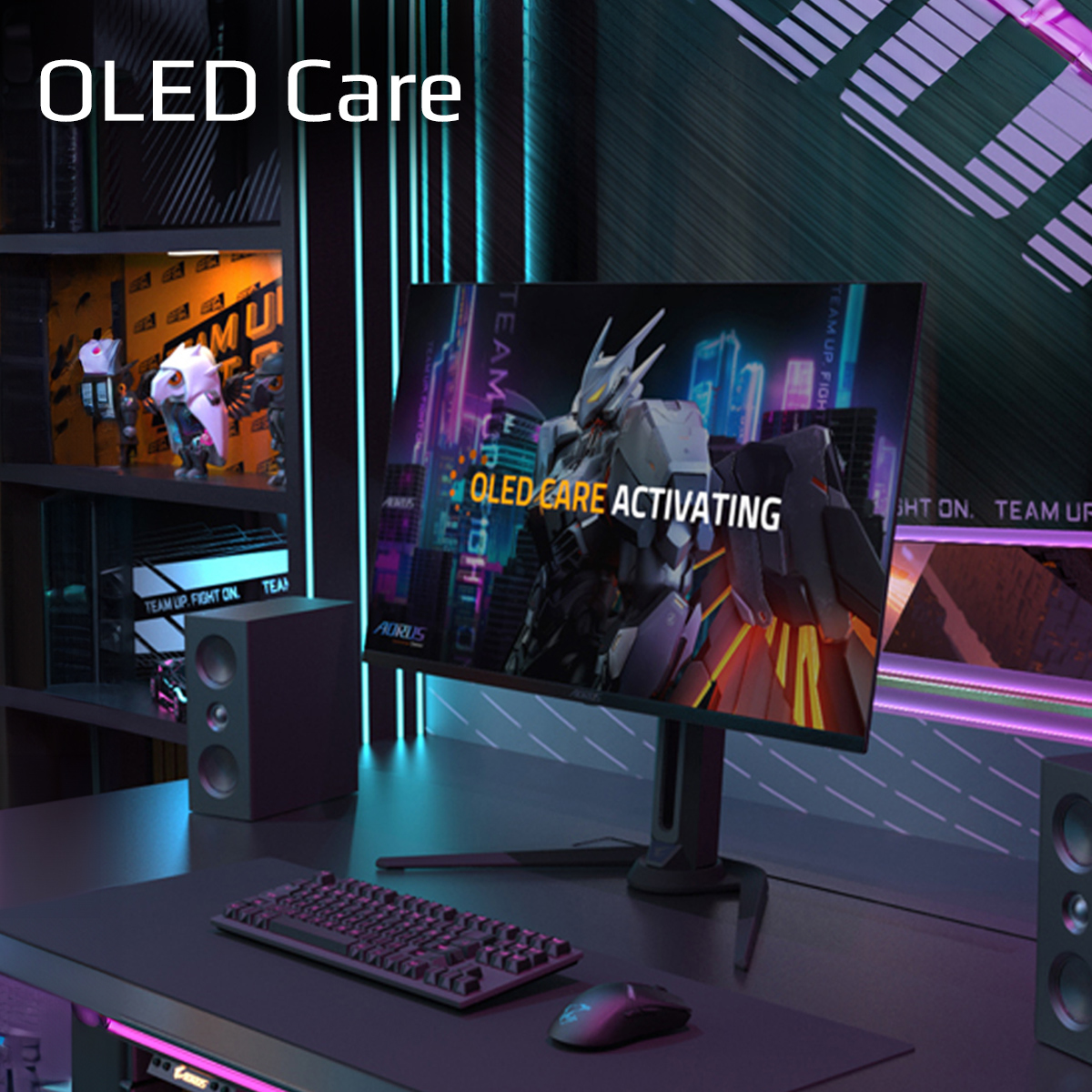 GIGABYTE AORUS FO32U EK computer monitor 80 cm (31.5") 3840 x 2160 Pixels 4K Ultra HD OLED Zwart - Afbeelding 14