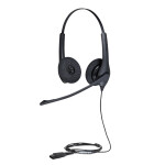 Jabra Biz 1500 Duo QD Headset Bedraad Hoofdband Kantoor/callcenter Bluetooth Zwart