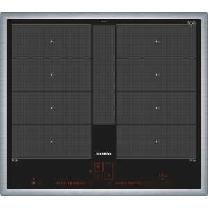 Siemens iQ700 Zwart, Roestvrijstaal Ingebouwd Inductiekookplaat zones 4 zone(s)