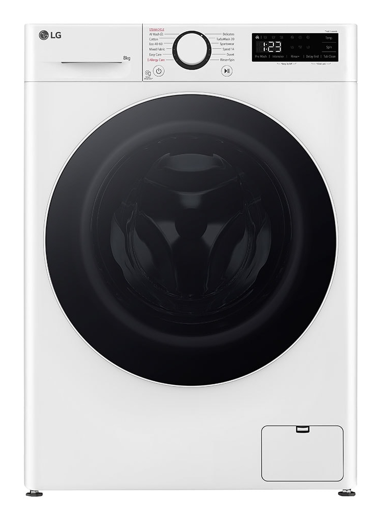 LG F2WR508S0W wasmachine Voorbelading 8 kg 1200 RPM Zwart, Wit