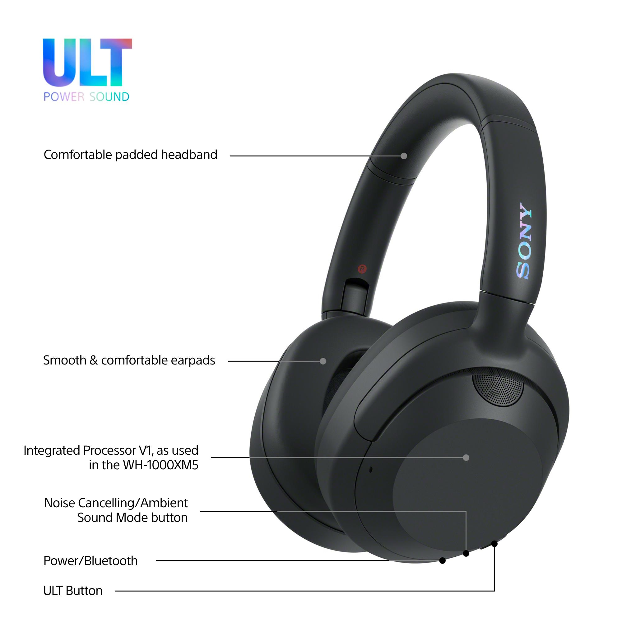 Sony WHULT900NB hoofdtelefoon/headset Bedraad en draadloos Hoofdband Oproepen/muziek Bluetooth Zwart - Afbeelding 4