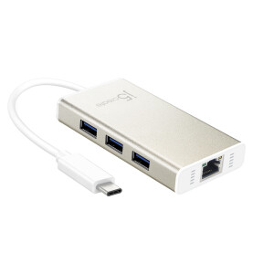 j5create JCH471-N USB-C™ Gigabit Ethernet & Hub Multi Adapter