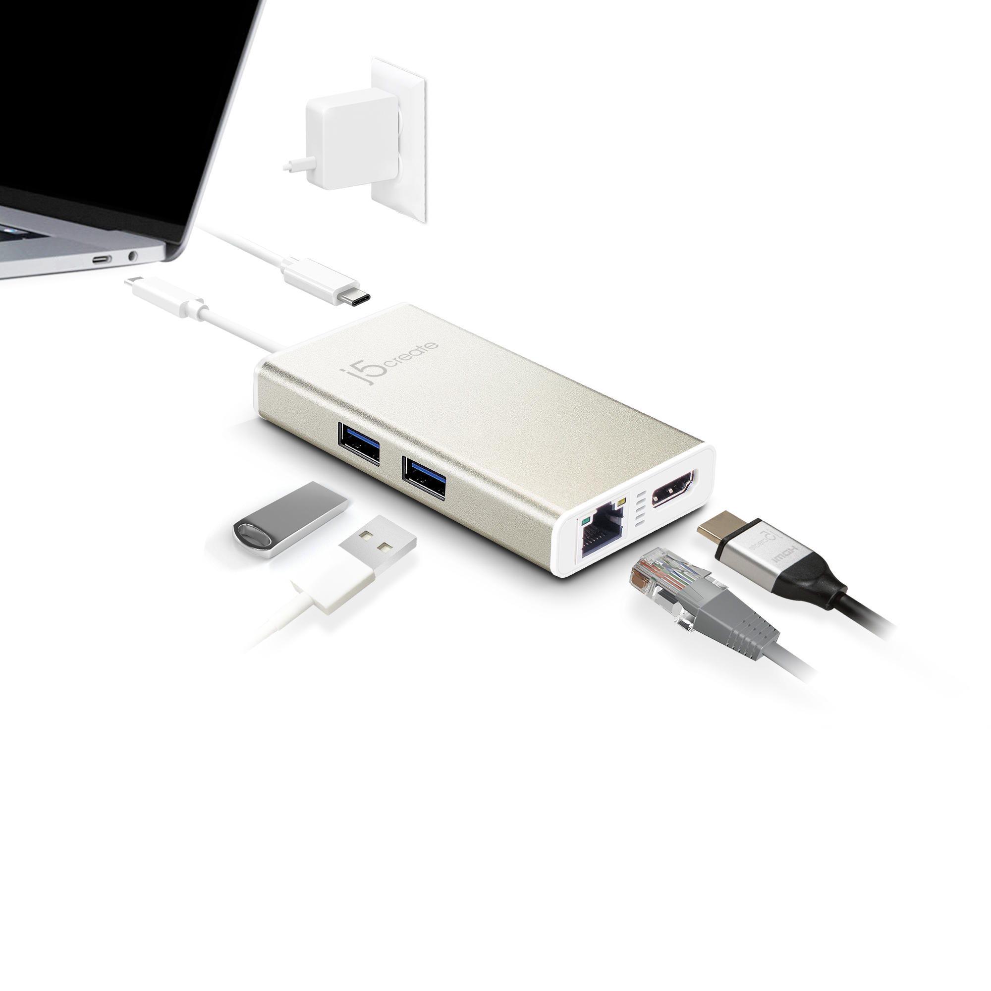 j5create JCA374-N USB-C® Multi-Adapter - Afbeelding 4