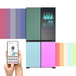 LG InstaView GMV960NNME amerikaanse koelkast Vrijstaand 617 l E Meerkleurig