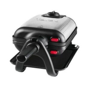 Tefal WM756D wafelijzer 2 wafel(s) 1200 W Zwart, Roestvrijstaal