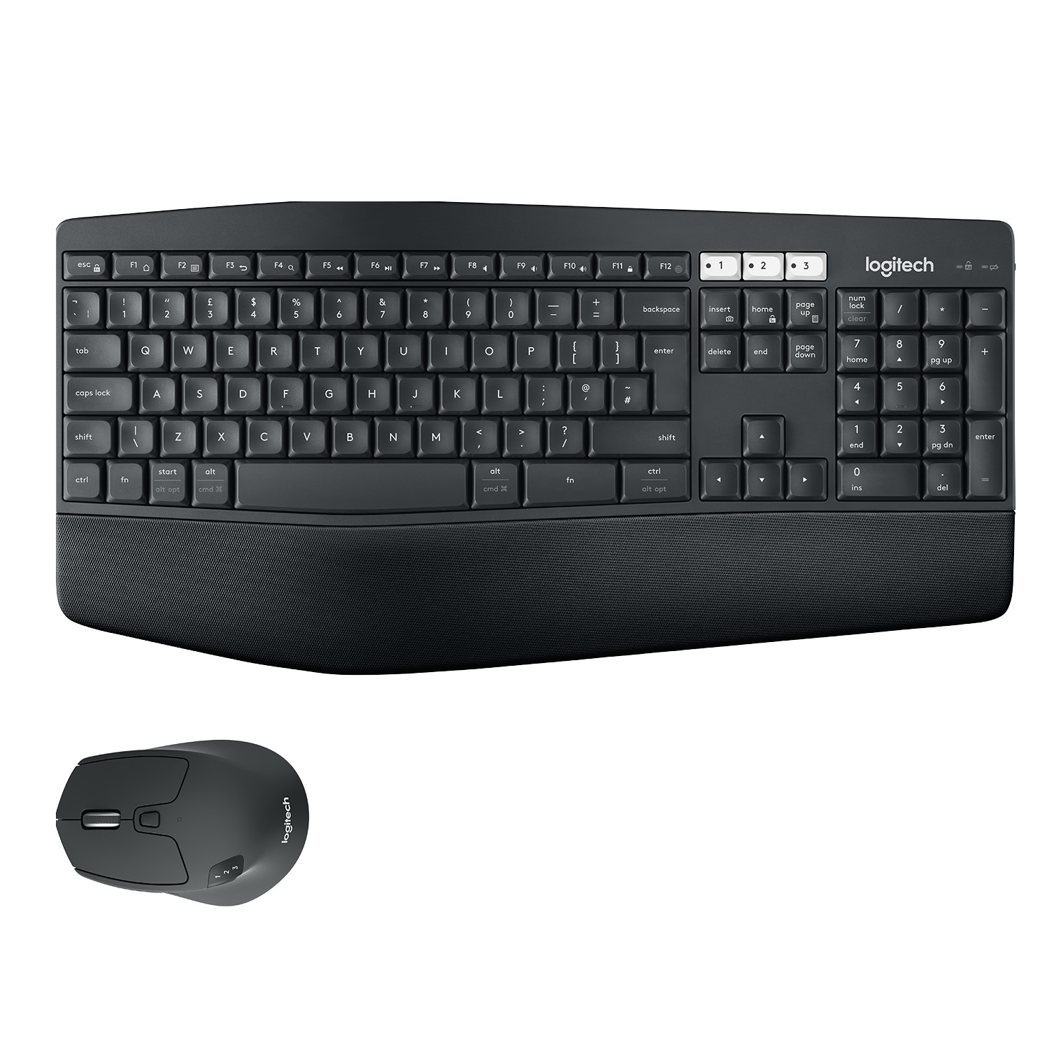 Logitech MK850 Performance toetsenbord Inclusief muis Universeel RF-draadloos + Bluetooth QWERTY Amerikaans Engels Zwart - Afbeelding 10