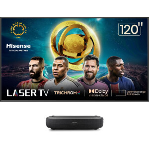 Hisense 120L9HA projection TV Projector met ultrakorte projectieafstand 3000 ANSI lumens DLP UHD 4K (3840x2160) Zwart