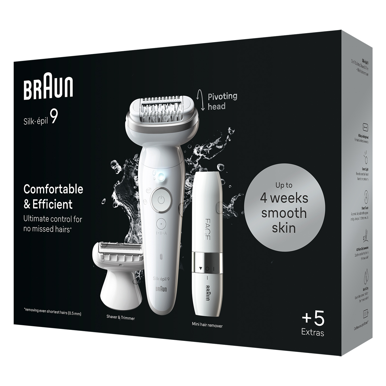 Braun Silk-épil 9 9-341 epilator 40 pincetten Wit - Afbeelding 2