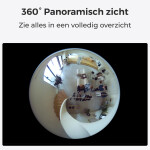 Reolink Fisheye Series Fisheye-serie W520 - 6MP Fisheye wifi-camera voor binnen, 360° zicht, meerdere weergavemodi, persoonsdetectie