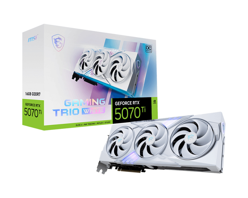 MSI GPU NV 5070Ti GAMING TRIO OC 16GB WHITE NVIDIA GeForce RTX 5070 Ti GDDR7 - Afbeelding 7
