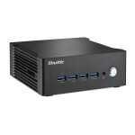 Shuttle Nano PC NA10H7, AMD Ryzen™ 7-8845HS APU, Radeon780M, 2xHDMI, 2xUSB-C 4.0(DP), 2x2.5Gbit LAN, incl. VESA, 24/7 permanent gebruik
