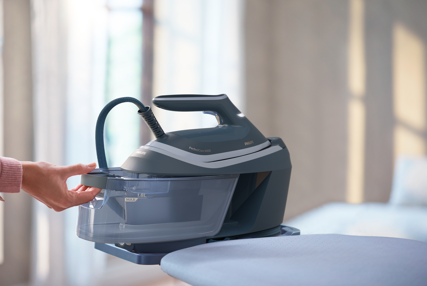 Philips 6000 series PSG6042/20 stoomstrijkijzer station 2400 W 1,8 l SteamGlide Advanced Blauw - Afbeelding 7