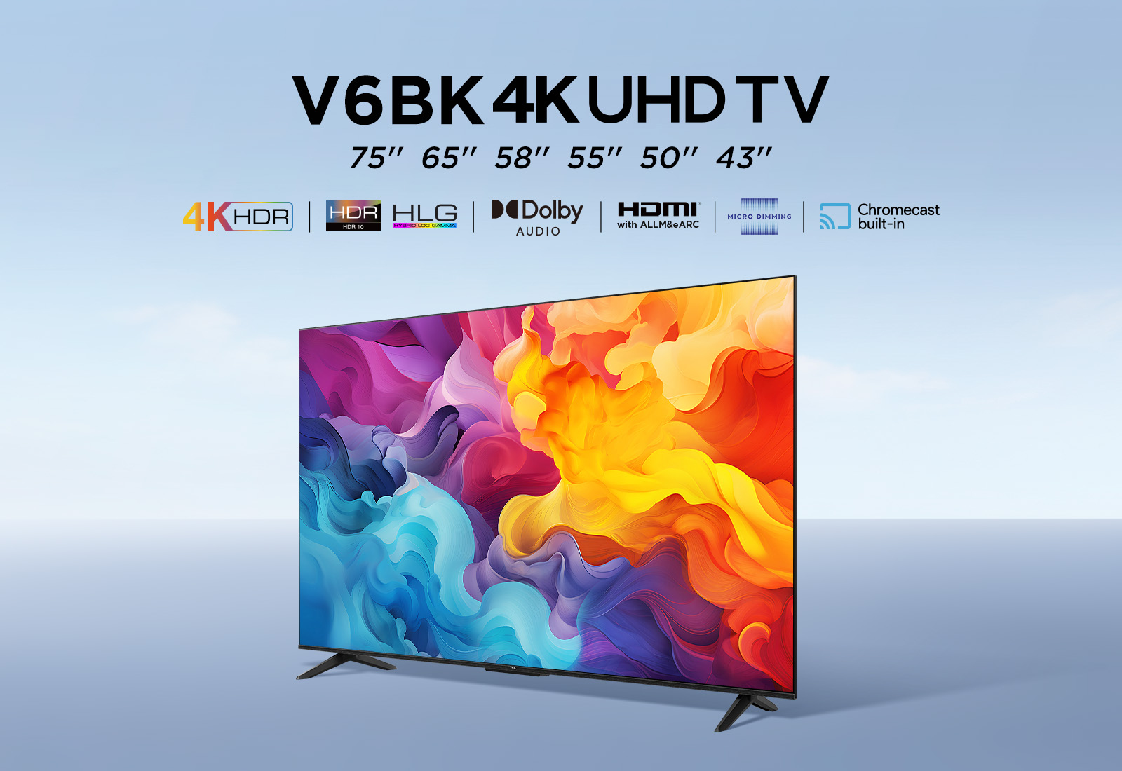 TCL 4K Smart Android LED XXL TV 75V6B 75″ (2024) - Afbeelding 6