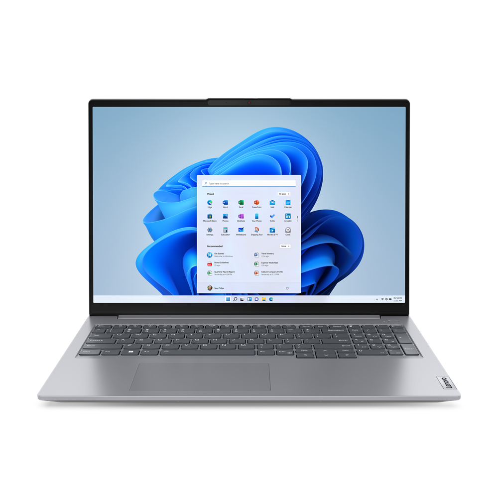 Lenovo ThinkBook 16 G6 IRL Intel® Core™ i7 i7-1355U Laptop 40,6 cm (16") Touchscreen WUXGA 16 GB DDR5-SDRAM 512 GB SSD Wi-Fi 6 (802.11ax) Windows 11 Pro Amerikaans Engels Grijs - Afbeelding 2