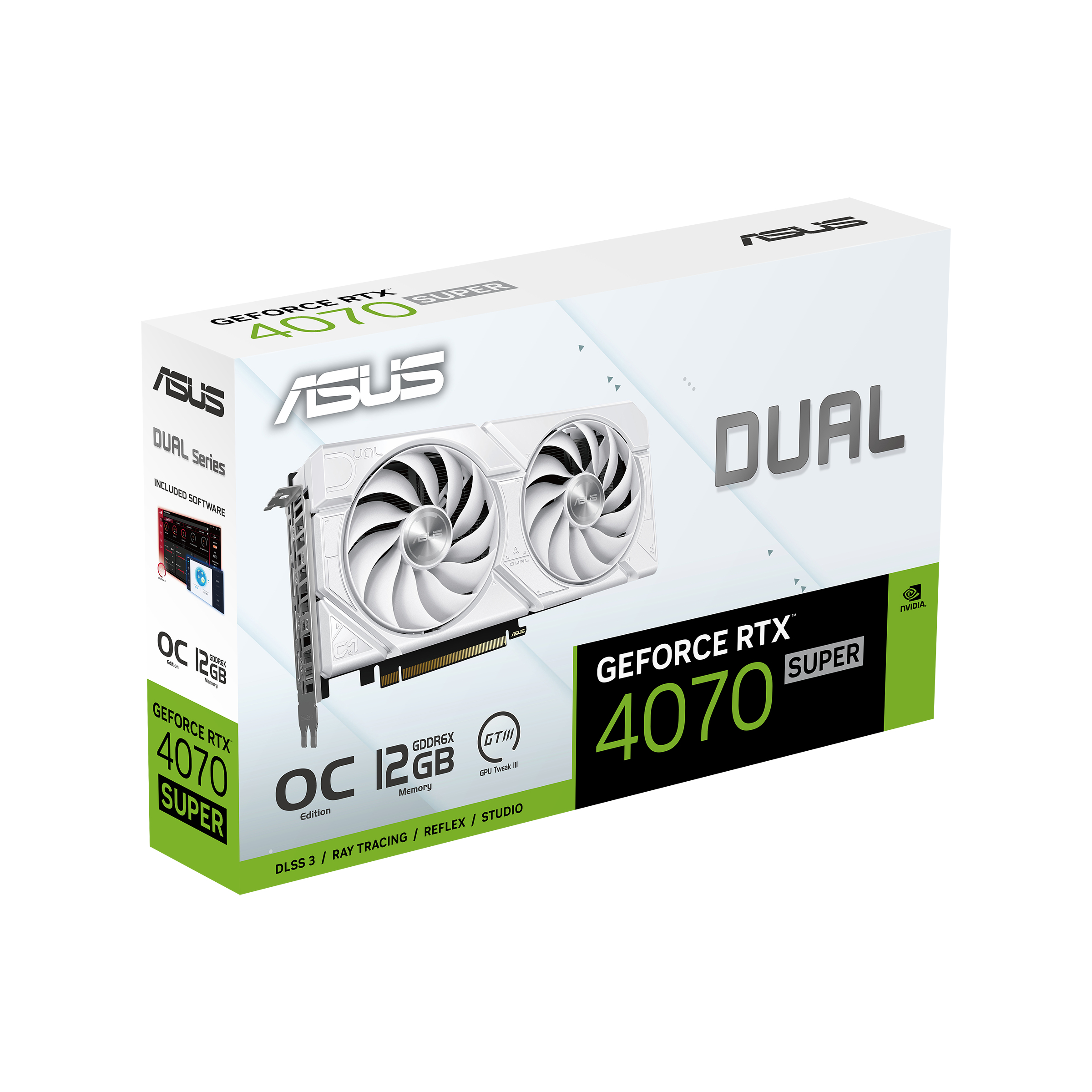 ASUS Dual -RTX4070S-O12G-EVO-WHITE NVIDIA GeForce RTX 4070 SUPER 12 GB GDDR6X - Afbeelding 13
