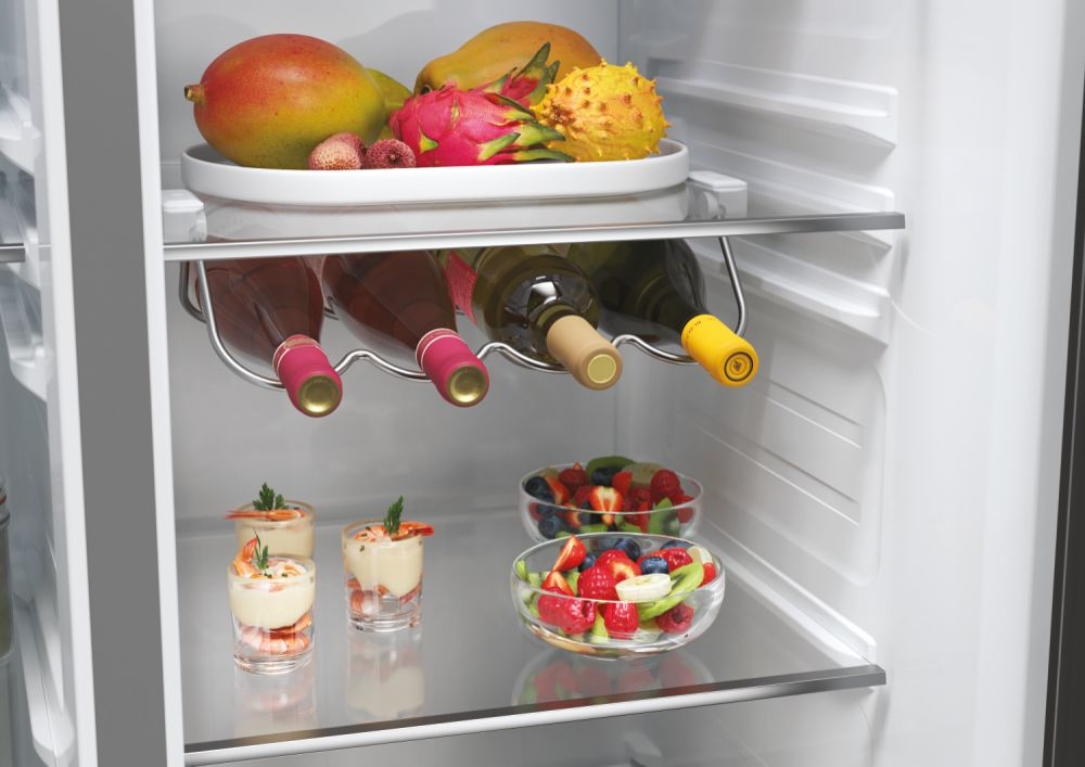 Haier SBS 90 Serie 5 HSW59F18EIMM amerikaanse koelkast Vrijstaand 601 l E Platina, Roestvrijstaal - Afbeelding 12