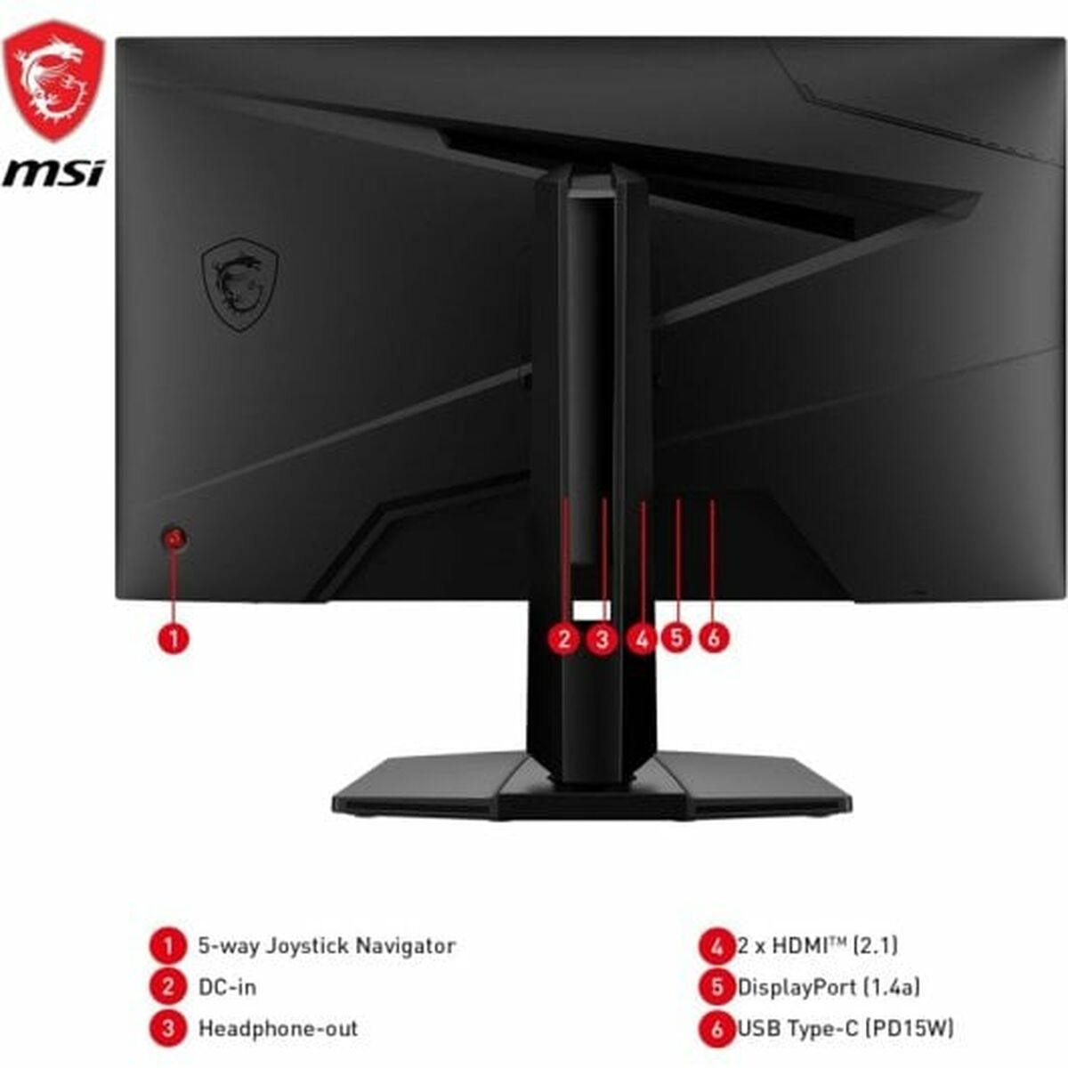 Gaming-Monitor MSI 9S6-3CC29H-253 27" 4K Ultra HD - Afbeelding 6