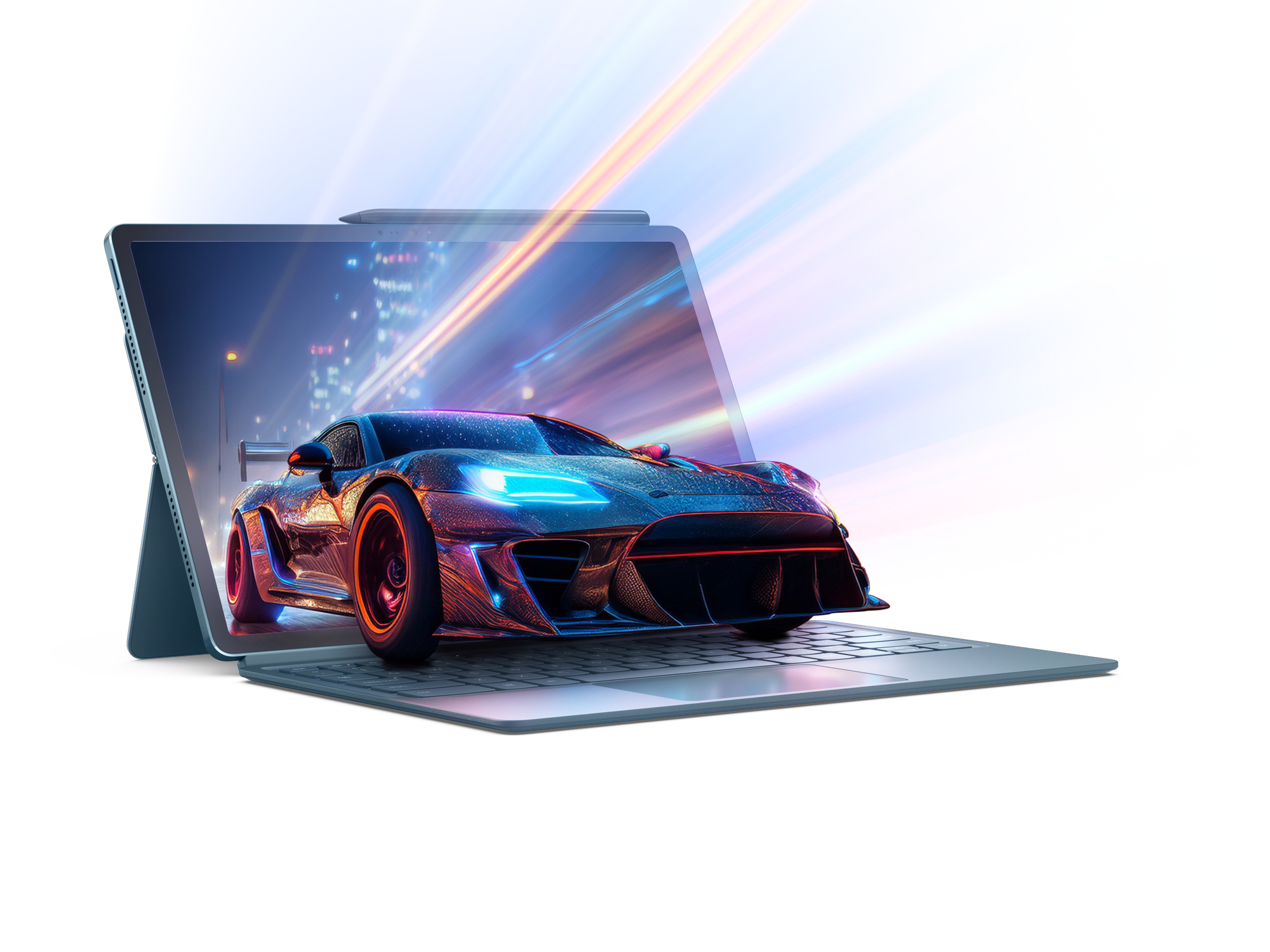 Lenovo Yoga Tab Plus Qualcomm Snapdragon 256 GB 32.3 cm (12.7") 16 GB Wi-Fi 7 (802.11be) Android 14 Teal - Afbeelding 17