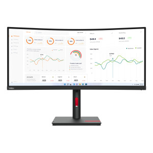 Lenovo ThinkVision T34w-30 LED display 86,4 cm (34") 3440 x 1440 Pixels Wide Quad HD Zwart