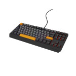 GENESIS Thor 230 TKL toetsenbord Gamen USB + RF Wireless + Bluetooth QWERTY Zwart, Grijs, Oranje