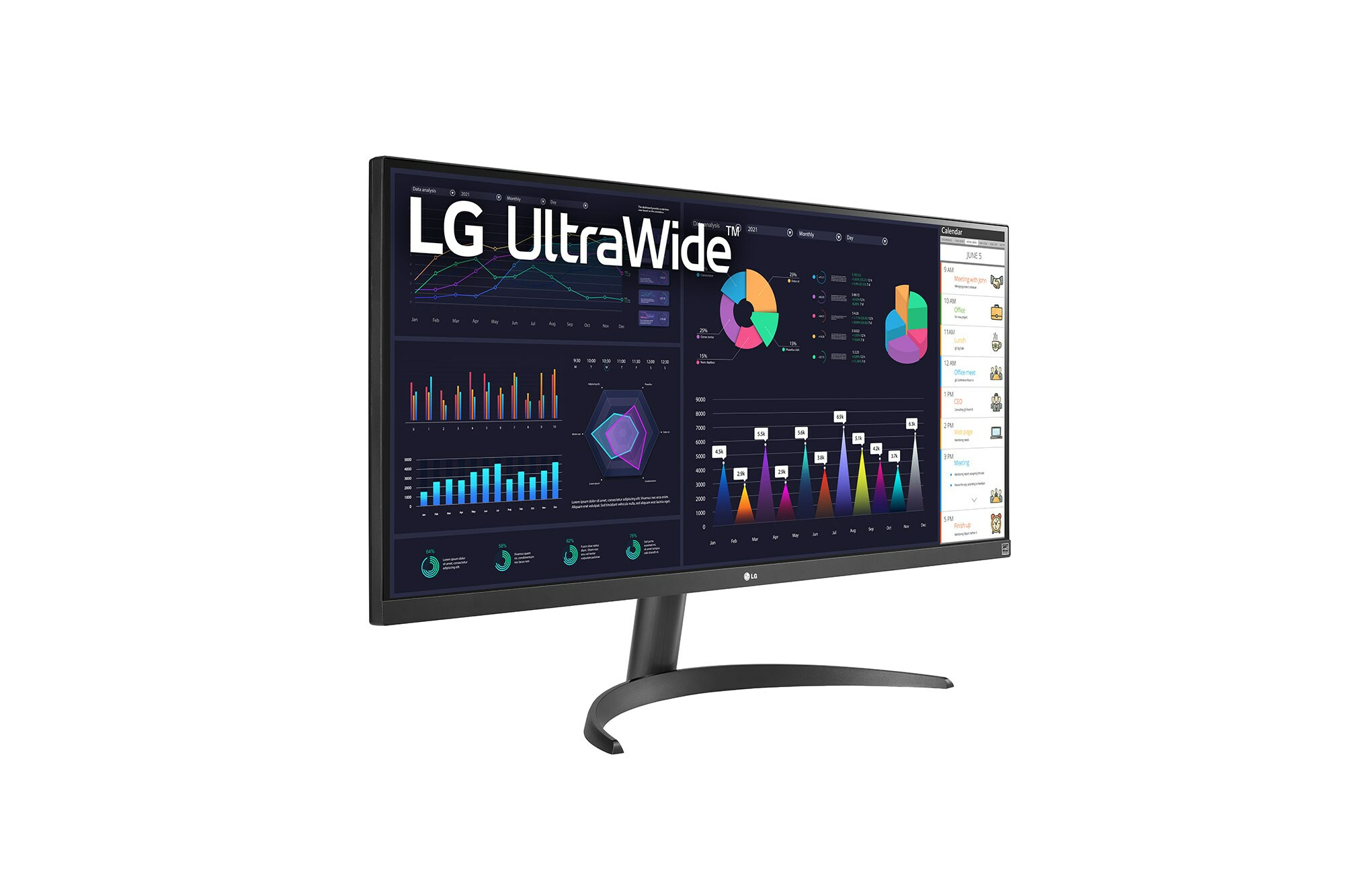 WQ500 - 32 inch - UltraWide Full HD IPS LED Monitor - 2560x1080 - Afbeelding 4