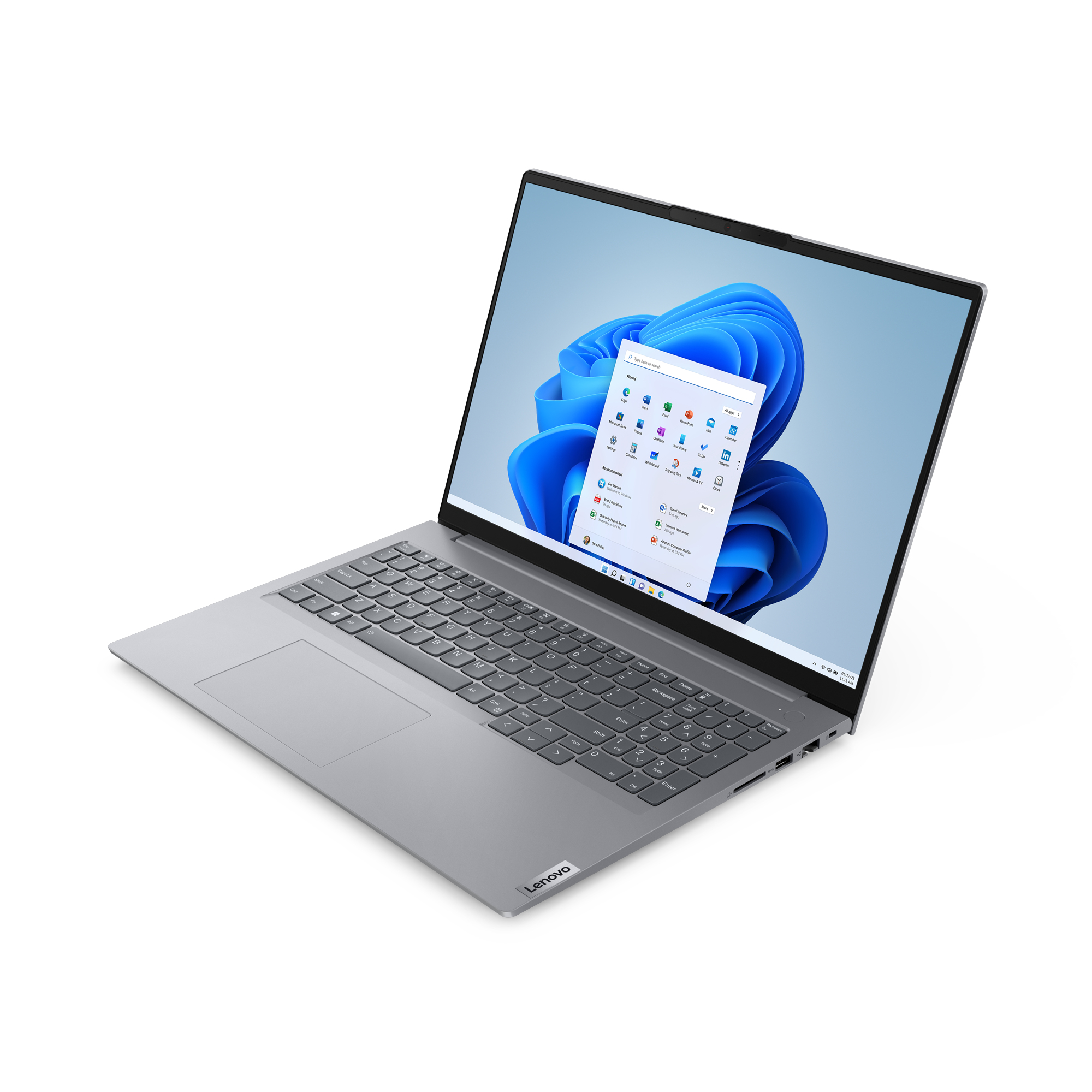 ThinkBook 16 G6 ABP - 16 inch - AMD Ryzen 7 7730U - 16GB RAM - 512GB SSD - Windows 11 Pro - Afbeelding 3