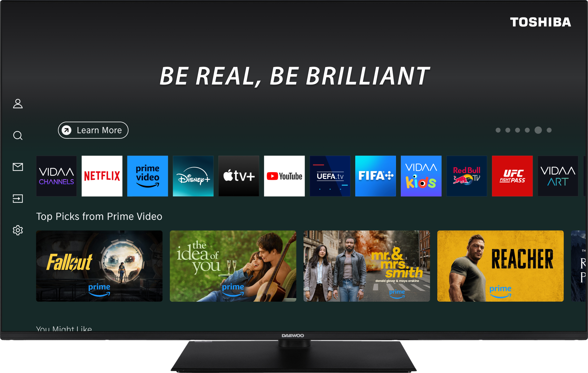 Daewoo Android Smart 4K QLED TV 43DM65QV (2025) 43" - Afbeelding 2