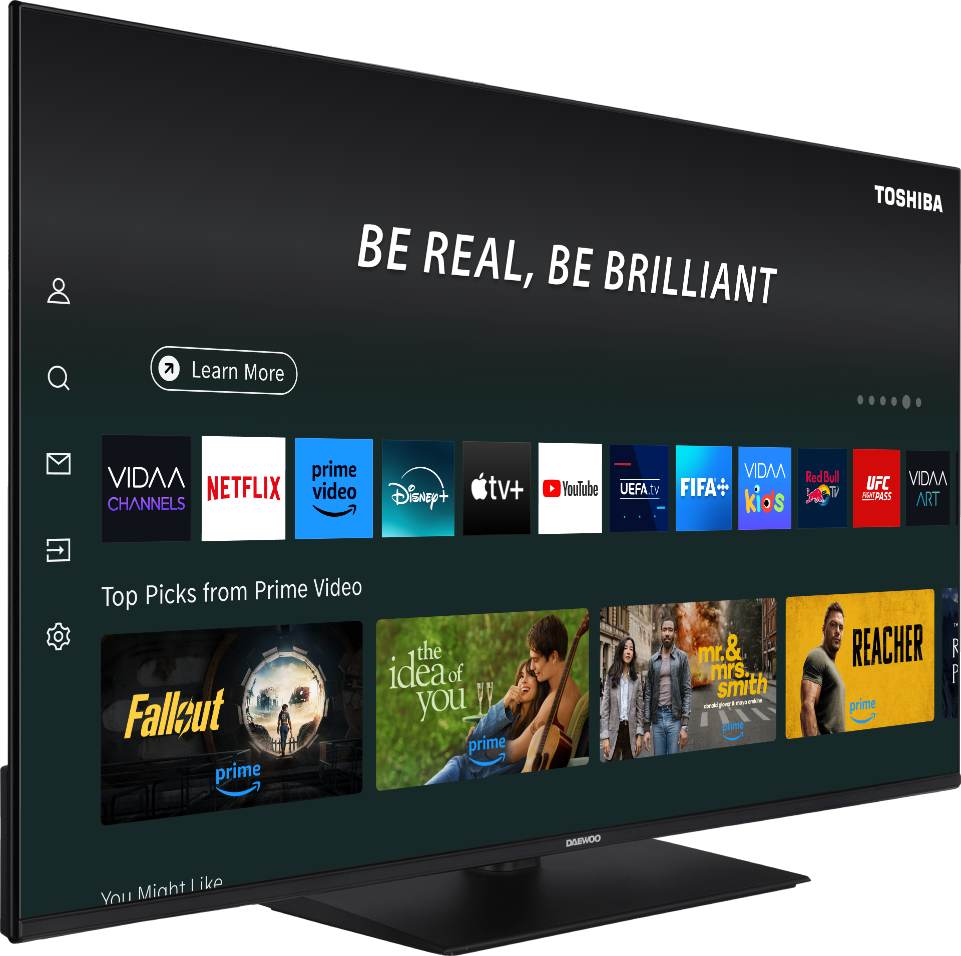 Daewoo Android Smart 4K QLED TV 43DM65QV (2025) 43" - Afbeelding 3