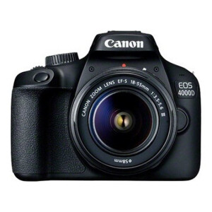 Canon EOS 4000D + EF-S 18-55mm III SLR camerakit 18 MP 5184 x 3456 Pixels Zwart