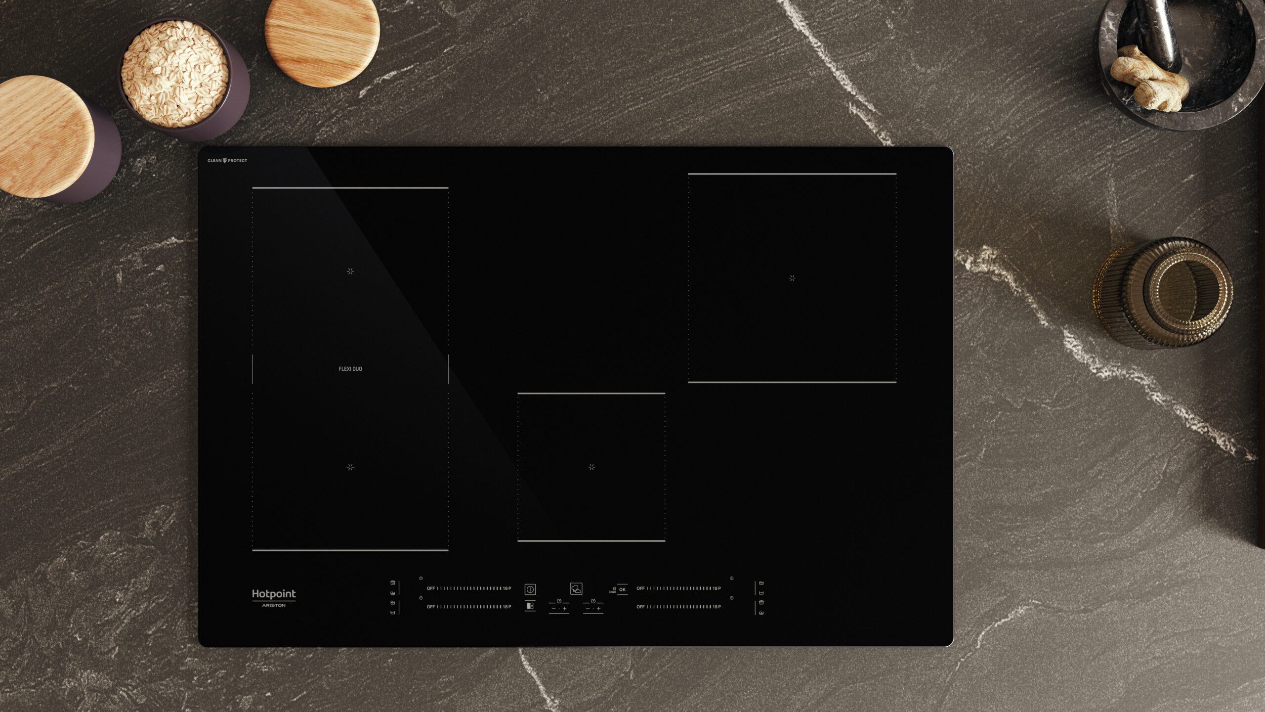 Hotpoint HS 1377C CPNE Zwart Ingebouwd 77 cm Inductiekookplaat zones 4 zone(s) - Afbeelding 7