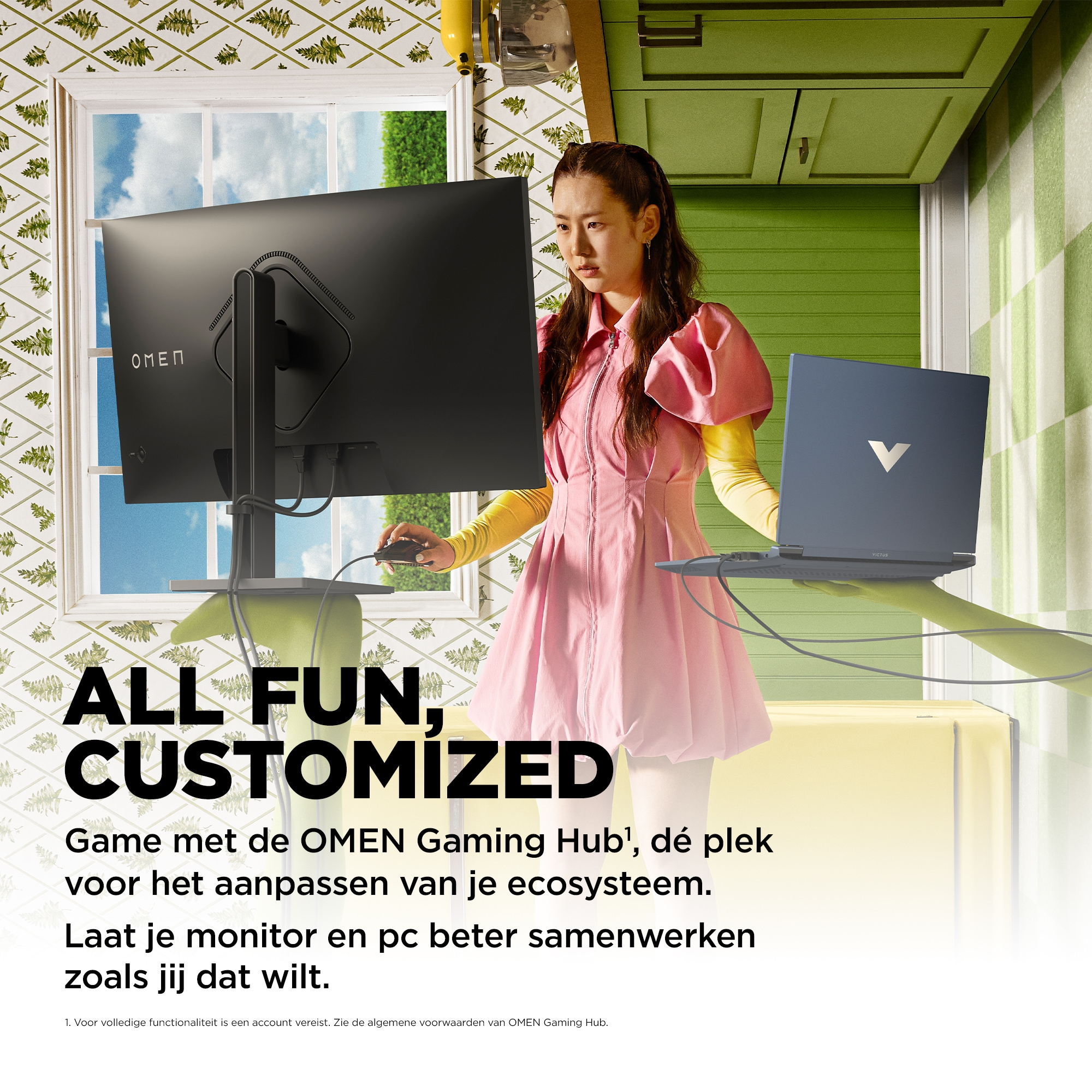 OMEN by HP 31,5 inch QHD 165 Hz Curved gaming monitor - OMEN 32c - Afbeelding 5