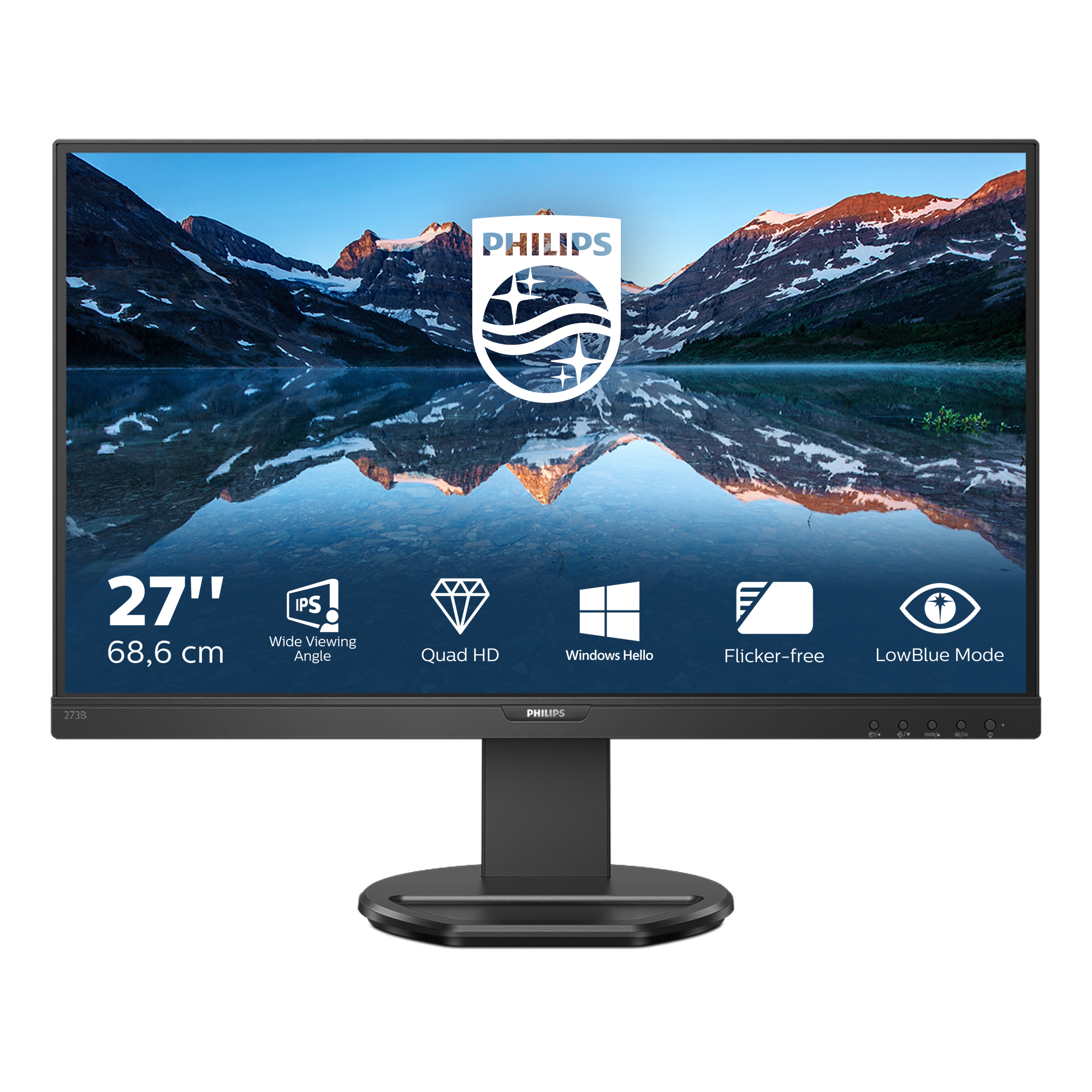 Philips B Line 276B9/00 LED display 68,6 cm (27") 2560 x 1440 Pixels Quad HD Zwart - Afbeelding 2