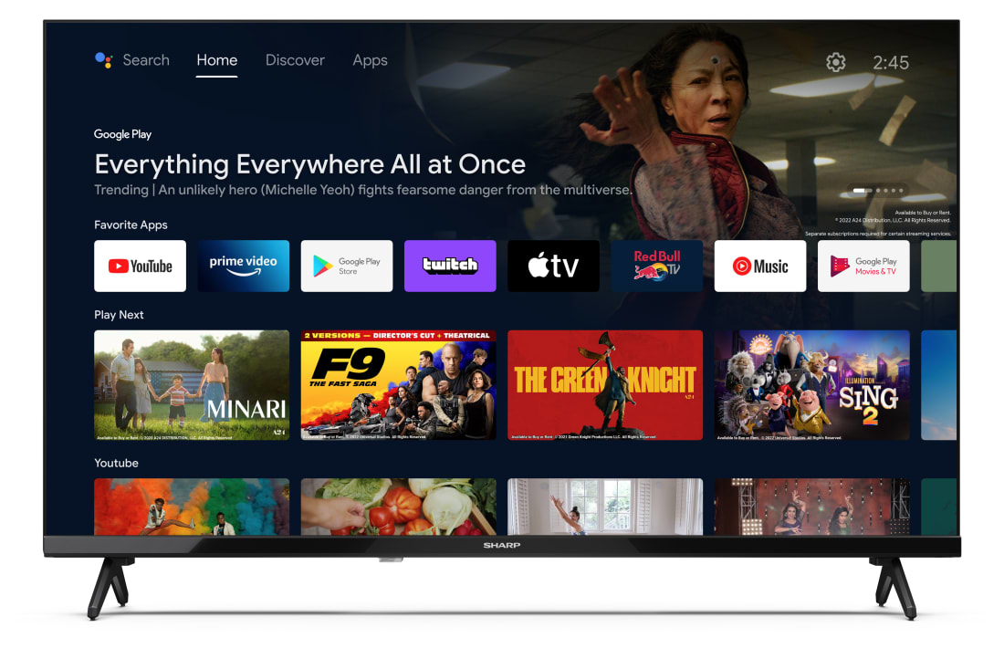 Sharp HD Android Smart TV 32FH2EA (2024) 32″ - Afbeelding 2