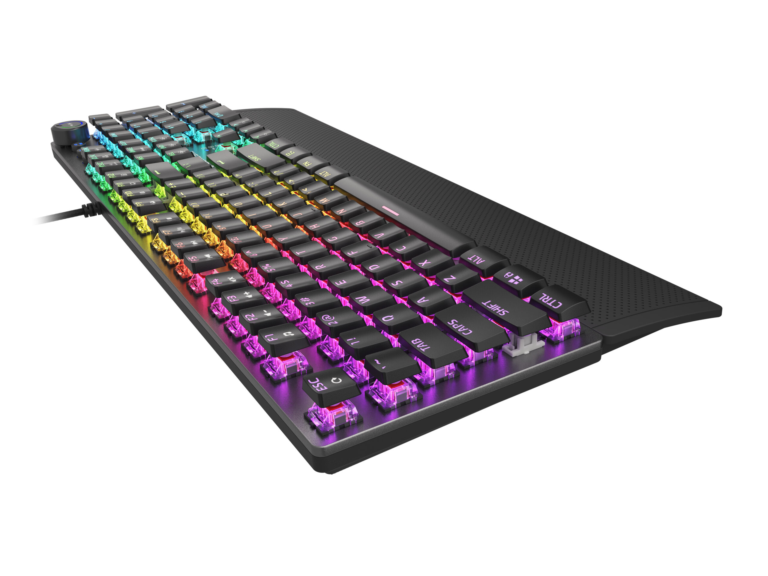 GENESIS Thor 400 RGB toetsenbord Gamen USB QWERTY US International Zwart, Donkergrijs - Afbeelding 8