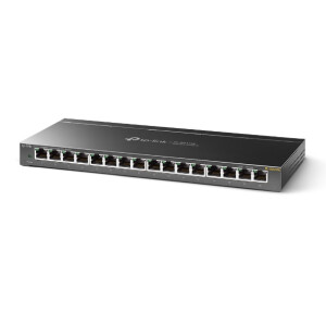 TP-Link TL-SG116E Unmanaged L2 Gigabit Ethernet (10/100/1000) Zwart