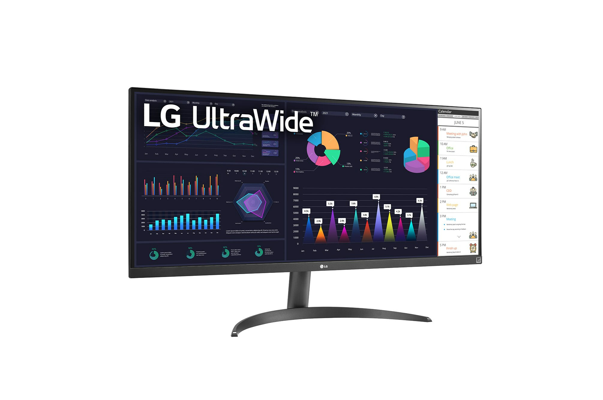 WQ500 - 32 inch - UltraWide Full HD IPS LED Monitor - 2560x1080 - Afbeelding 3