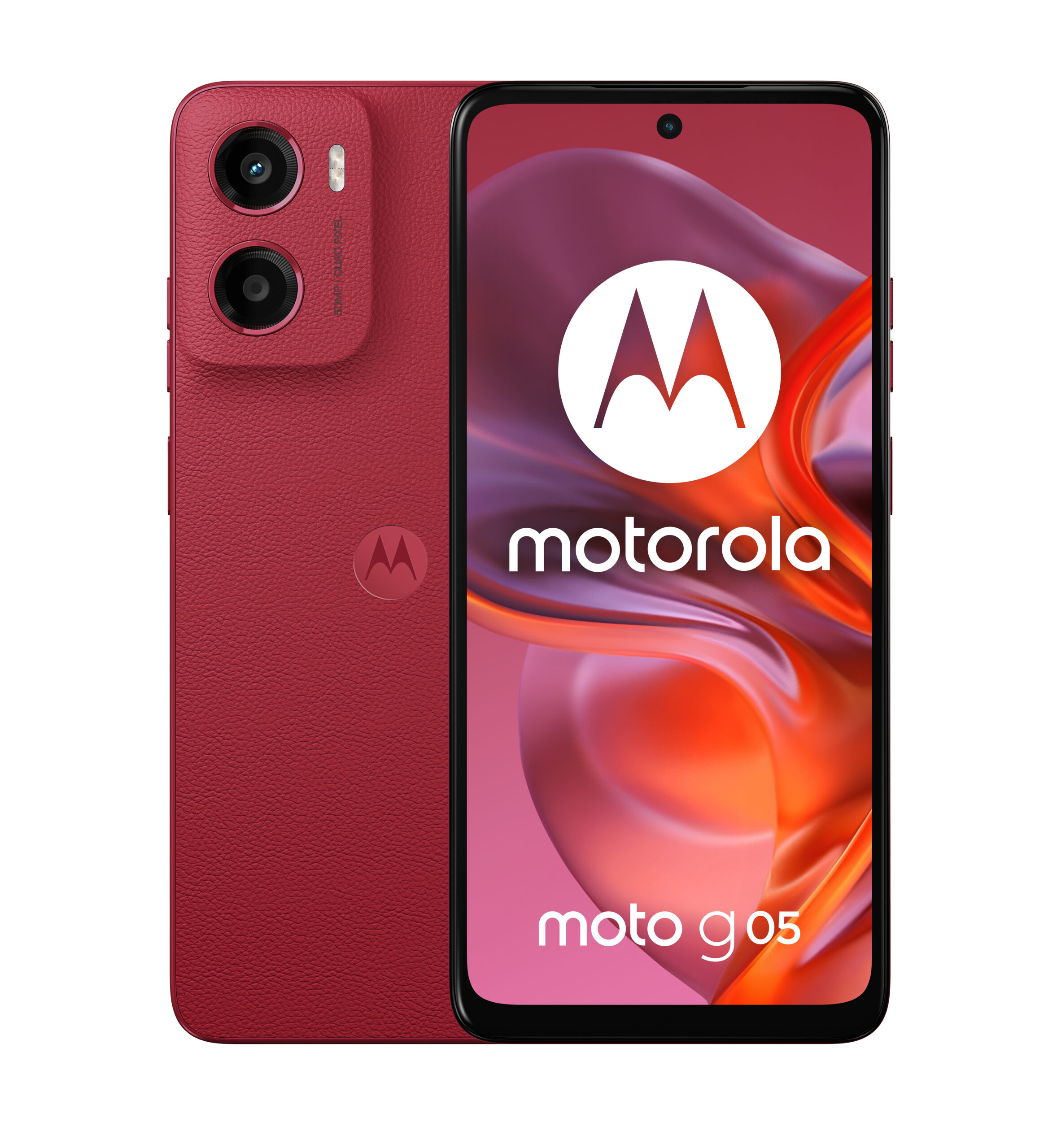 Motorola moto g05 16,9 cm (6.67") Dual SIM Android 15 4G USB Type-C 4 GB 64 GB 5200 mAh Rood - Afbeelding 2