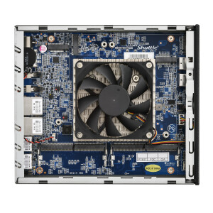 Shuttle Slim AI PC DN11H9 Intel Core Ultra 9 185H, Intel Arc graphics, 2xHDMI, 2x DP, 4x 2.5 Gbit LAN, VESA, 24/7 permanent gebruik