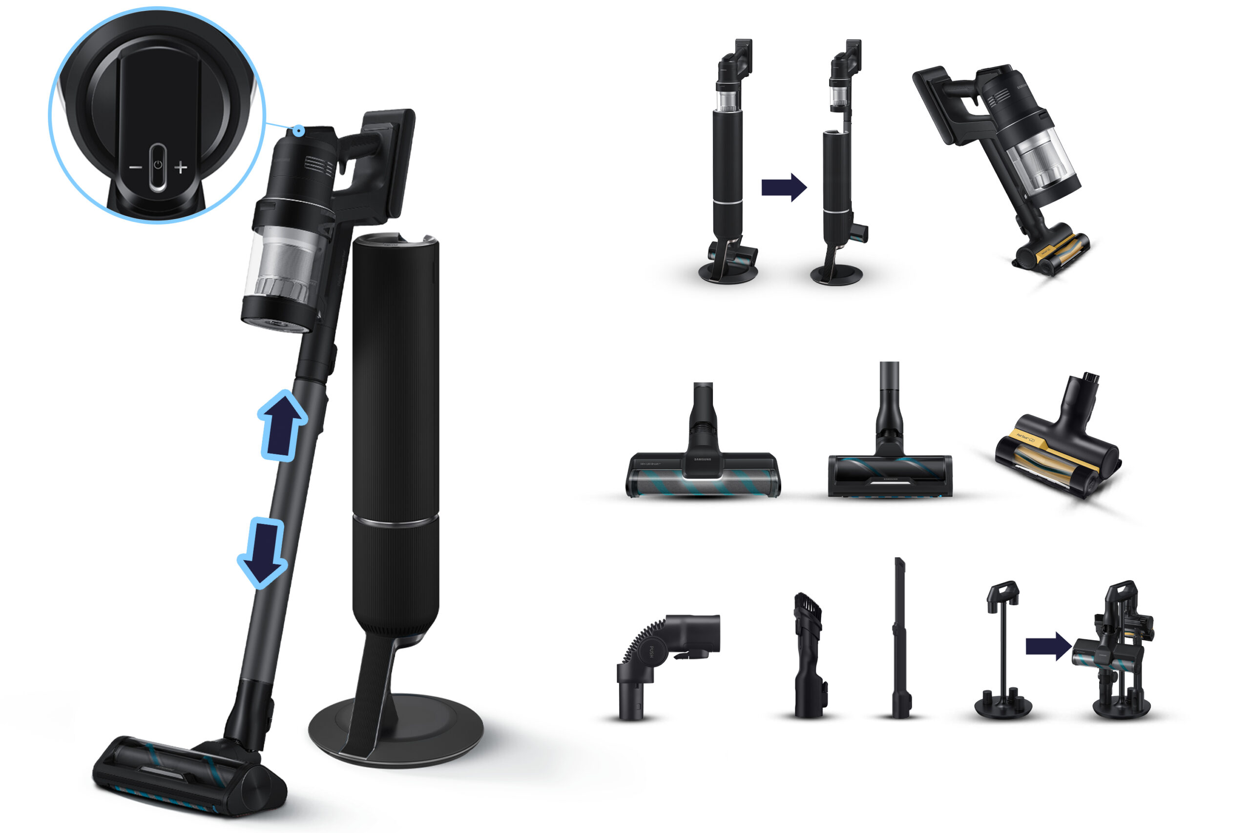 Samsung VS28C9784QK handstofzuiger Zwart Zakloos