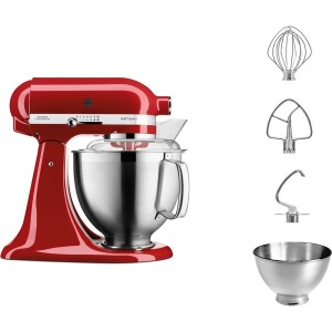 KitchenAid 5KSM185PS keukenmachine 325 W 6,9 l Rood
