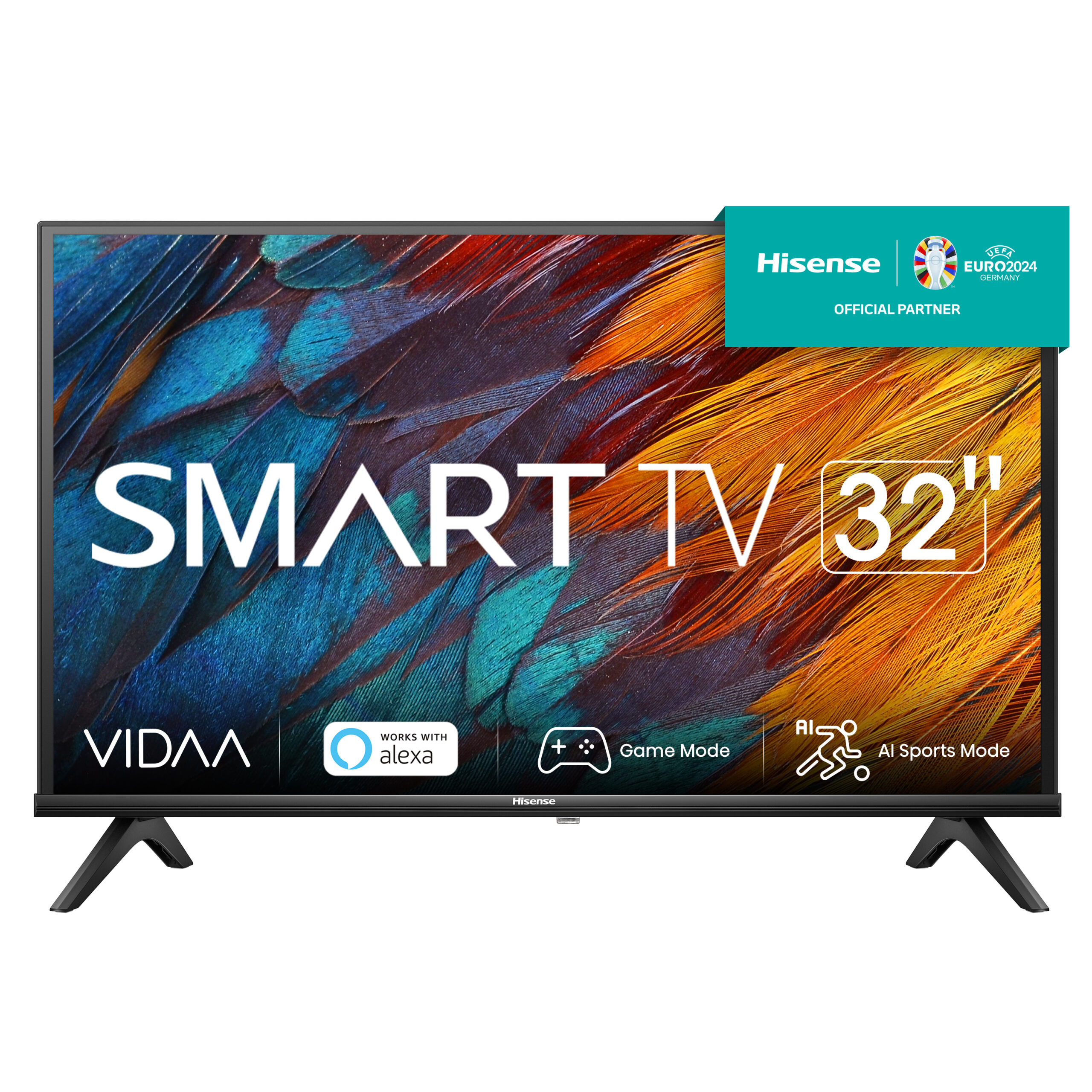 Hisense 32A4K tv 81,3 cm (32") HD Smart TV Wifi Zwart 200 cd/m²