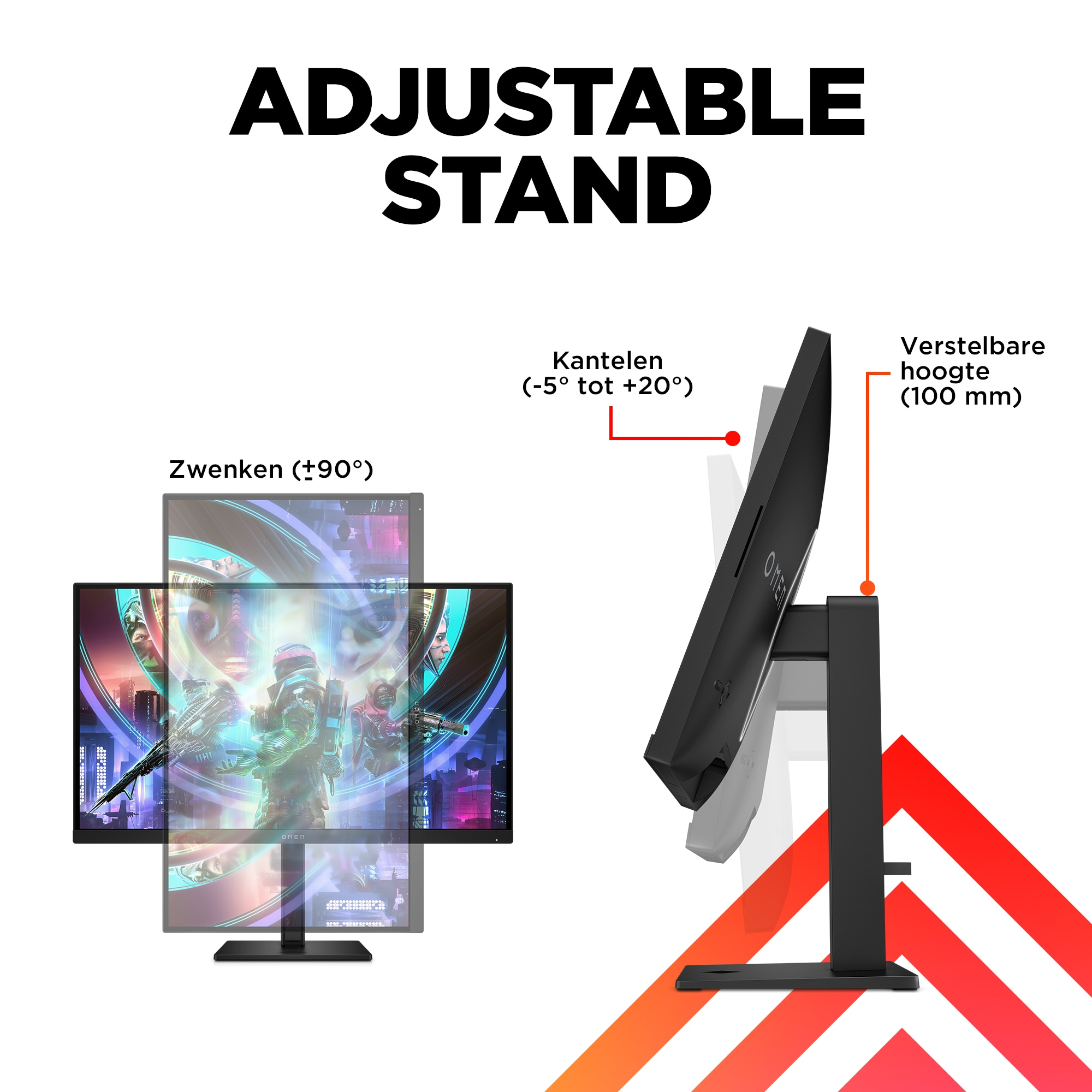 HP OMEN by HP OMEN by 27 inch QHD 240Hz Gaming Monitor - OMEN 27qs - Afbeelding 8