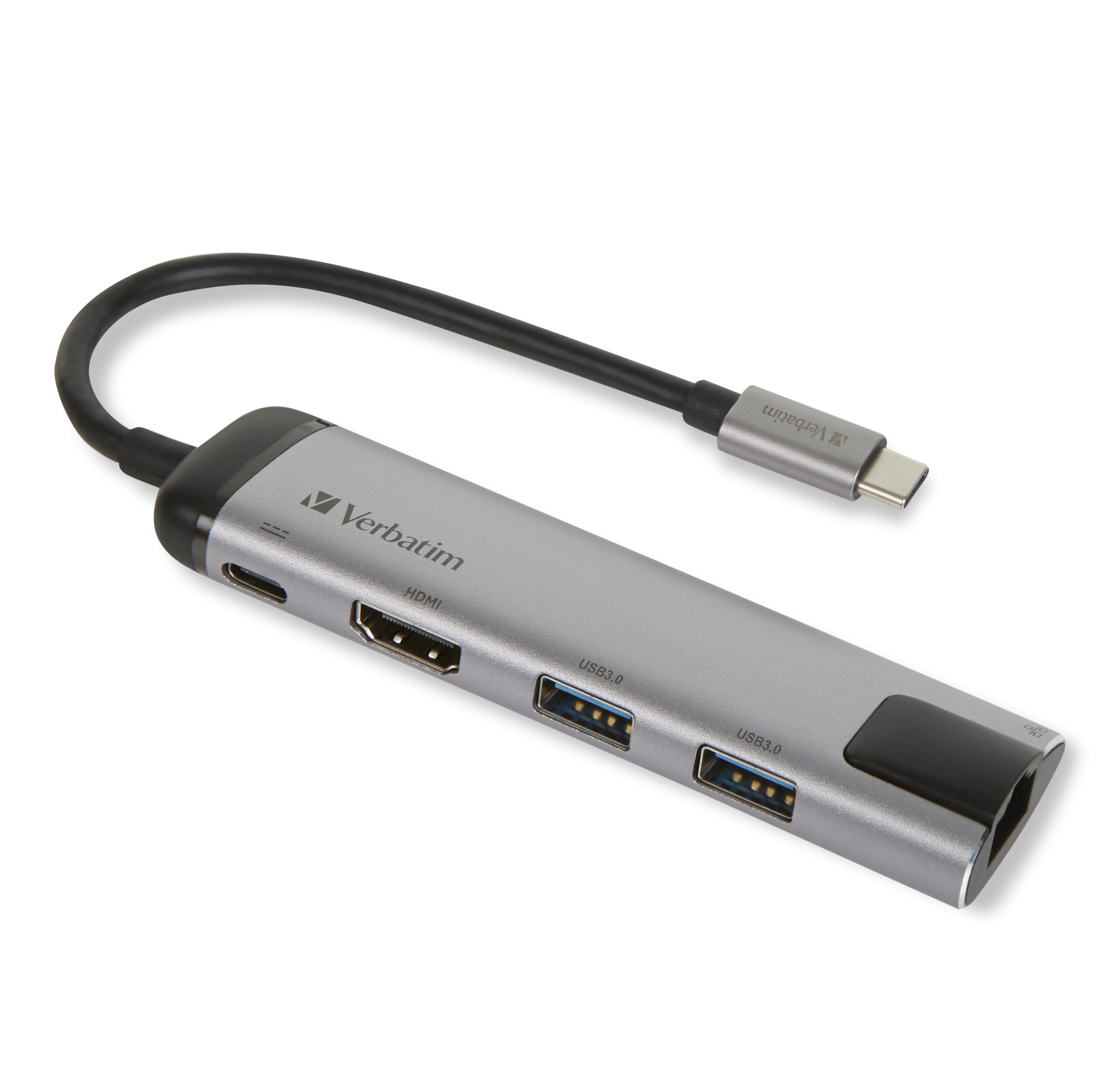 Verbatim USB-C-multipoort-hub USB 3.0 , HDMI , Gigabit-ethernet