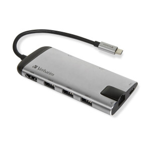 Verbatim USB-C-multipoort-hub USB 3.0 , HDMI , Gigabit-ethernet , SD/microSD