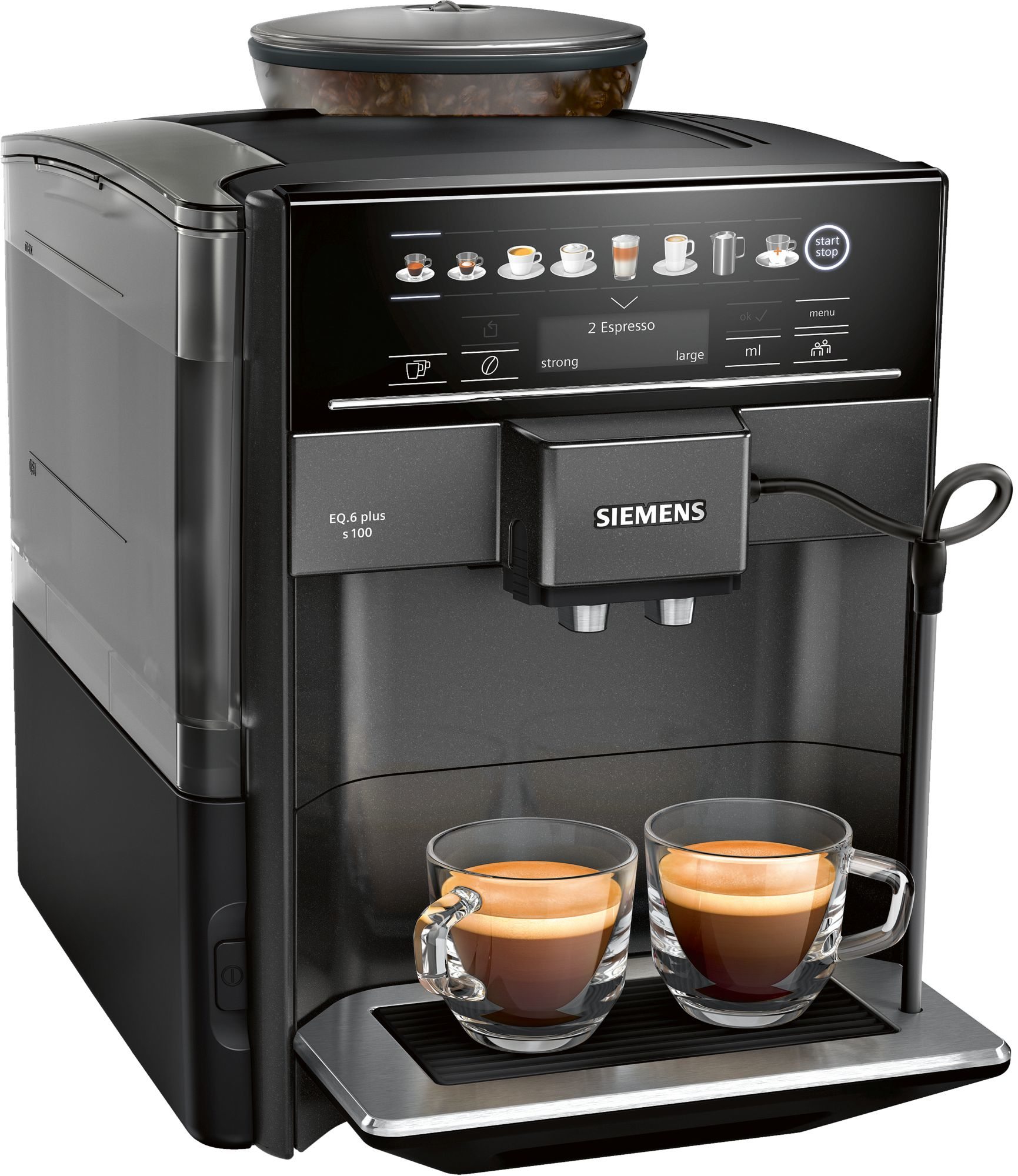 Siemens EQ.6 Plus espresso volautomaat TE651319RW zwart