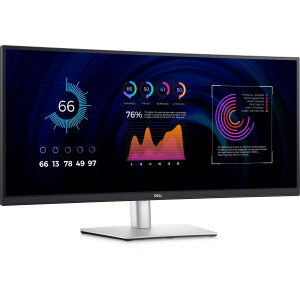 DELL P Series P3424WE computer monitor 86,7 cm (34.1") 3440 x 1440 Pixels 4K Ultra HD LCD Zwart