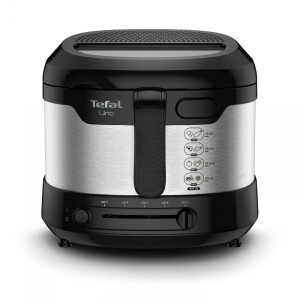 Tefal Uno FF215D Enkel Vrijstaand 1600 W Frituurpan Zwart, Roestvrijstaal