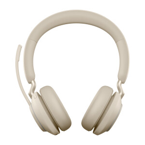 Jabra 26599-999-898 hoofdtelefoon/headset Draadloos Hoofdband Kantoor/callcenter USB Type-C Bluetooth Beige
